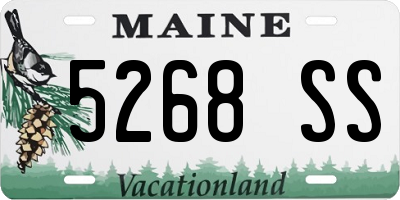 ME license plate 5268SS
