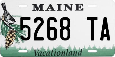 ME license plate 5268TA