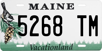 ME license plate 5268TM