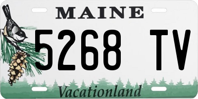 ME license plate 5268TV