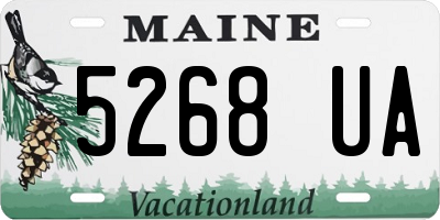 ME license plate 5268UA