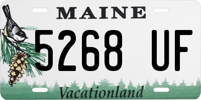 ME license plate 5268UF
