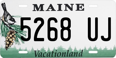ME license plate 5268UJ