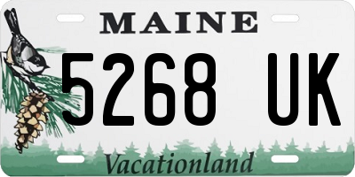 ME license plate 5268UK