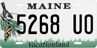 ME license plate 5268UO
