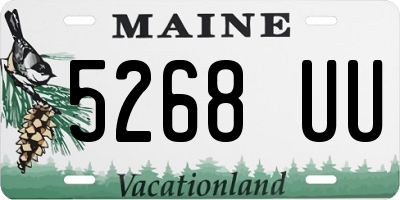 ME license plate 5268UU