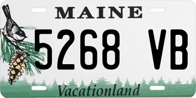 ME license plate 5268VB