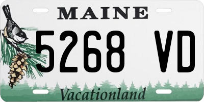 ME license plate 5268VD