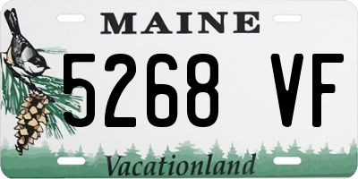 ME license plate 5268VF