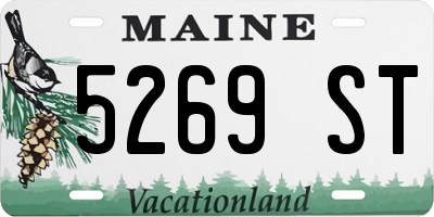 ME license plate 5269ST
