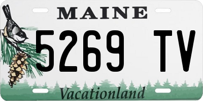 ME license plate 5269TV