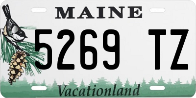 ME license plate 5269TZ