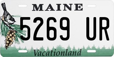 ME license plate 5269UR