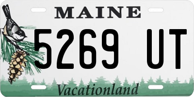 ME license plate 5269UT