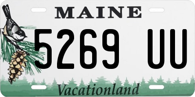 ME license plate 5269UU