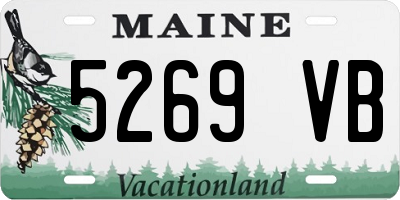ME license plate 5269VB