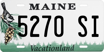 ME license plate 5270SI