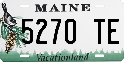 ME license plate 5270TE