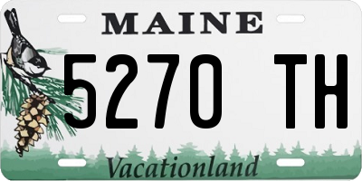 ME license plate 5270TH