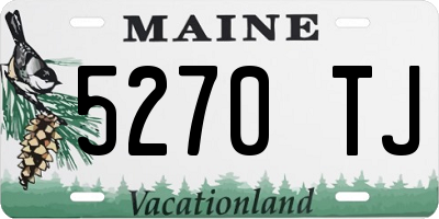 ME license plate 5270TJ