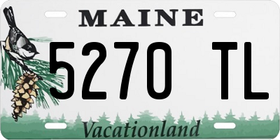 ME license plate 5270TL