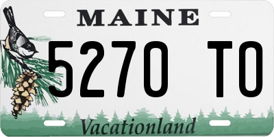 ME license plate 5270TO