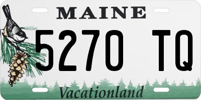 ME license plate 5270TQ