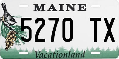 ME license plate 5270TX