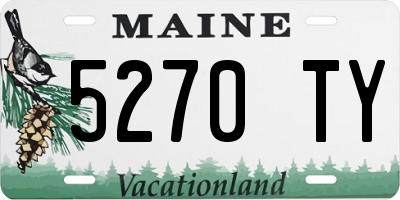 ME license plate 5270TY
