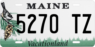 ME license plate 5270TZ