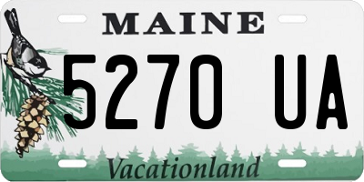 ME license plate 5270UA