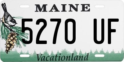 ME license plate 5270UF