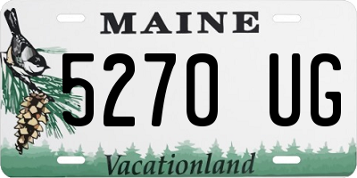 ME license plate 5270UG