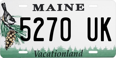 ME license plate 5270UK