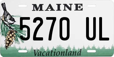 ME license plate 5270UL