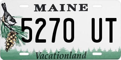 ME license plate 5270UT