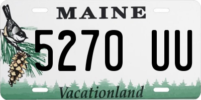 ME license plate 5270UU