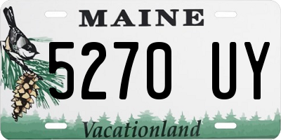 ME license plate 5270UY