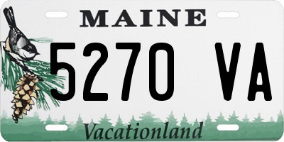 ME license plate 5270VA