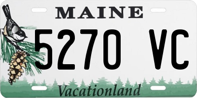 ME license plate 5270VC