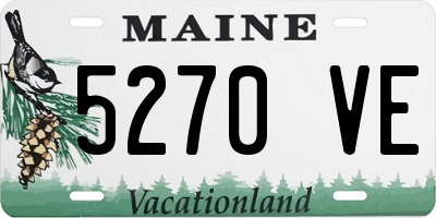 ME license plate 5270VE