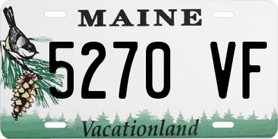 ME license plate 5270VF