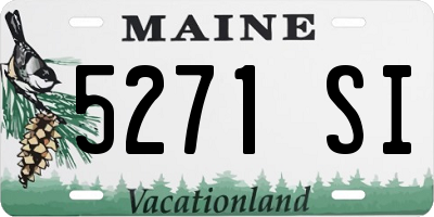 ME license plate 5271SI