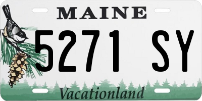 ME license plate 5271SY