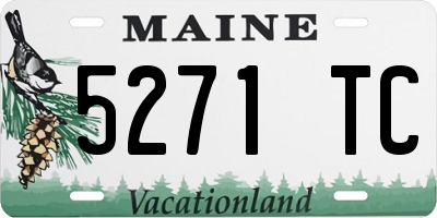ME license plate 5271TC