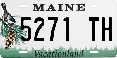 ME license plate 5271TH