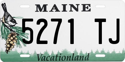 ME license plate 5271TJ