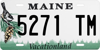 ME license plate 5271TM