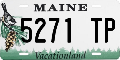 ME license plate 5271TP