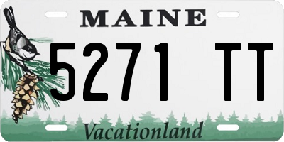 ME license plate 5271TT